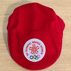 Vintage Olympics paperboy hat